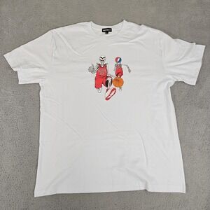 Market Grateful Dead‎ Shirt Mens 2XL White Basketball Skeleton Graphic Tee XXL